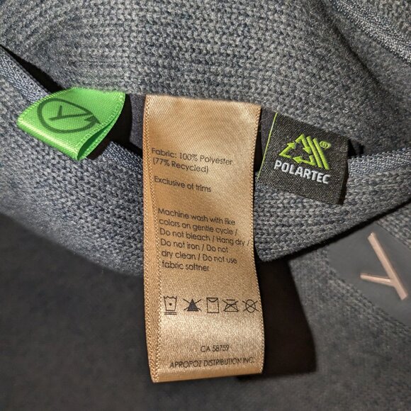 INDYEVA Satu Poncho Fleece Polartec Pullover Snap Shawl Size Small Dark Gray - Picture 12 of 13